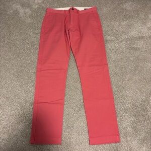 J. Crew Men's Coral Chino Pants